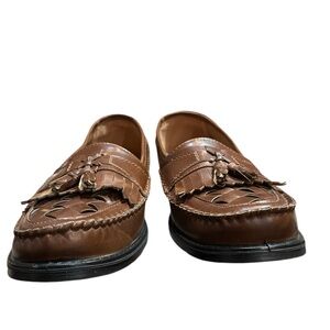 Deer Stags Men's Blair Herman Kiltie Tassel Comfort Loafer, Brown, Size 13